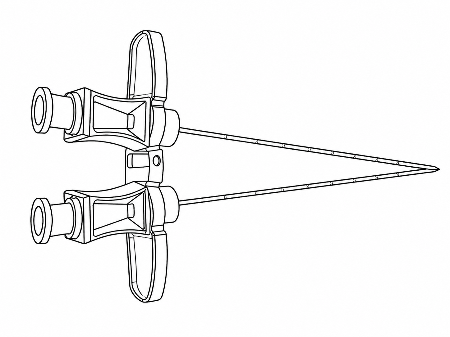 Patent drawing — Schmidt spinal cord stimulator Tuohy needle bridge connector (U.S. Patent 12,415,067 B2)